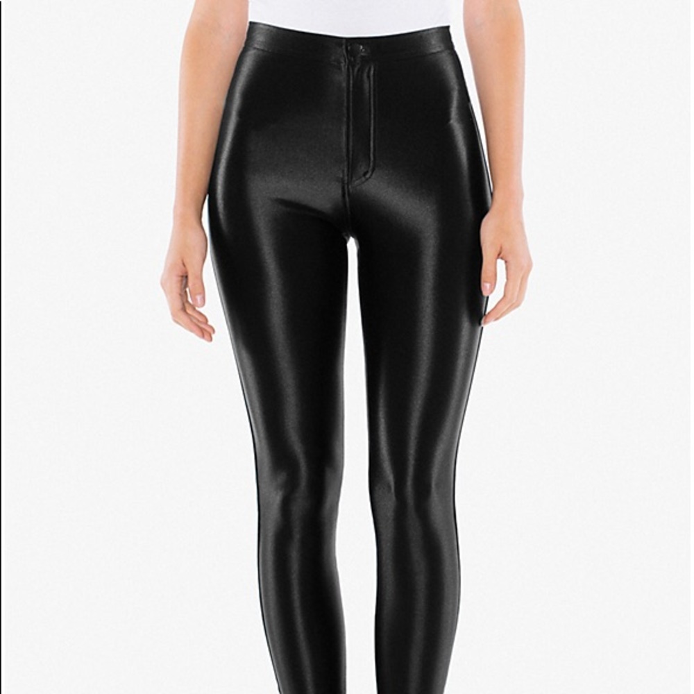 American Apparel Black Disco Pants